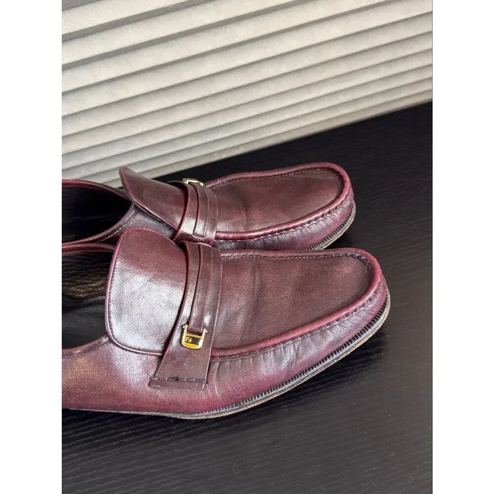 Florsheim Imperial Burgundy Leather Penny Loafers Men’s 10.5 A Vintage USA Made
